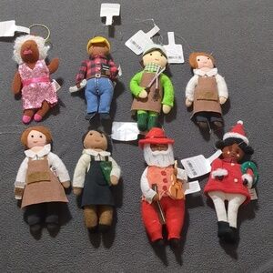 Lot of 8 Wondershop TARGET Felt Figurine ornaments  NWT